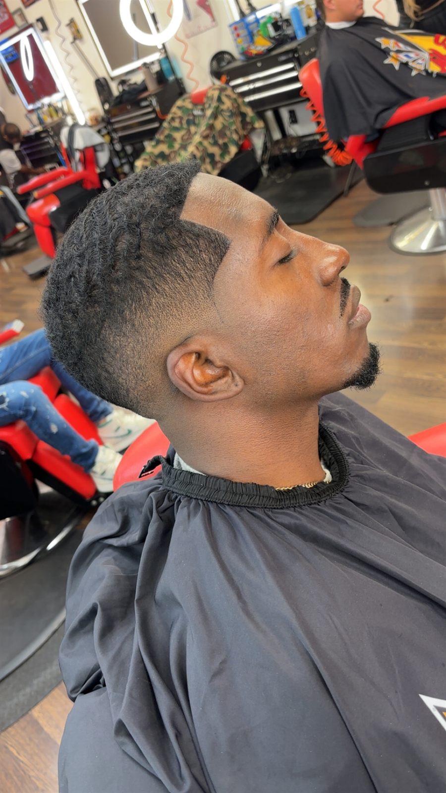 Mid drop fade with a sharp line-up