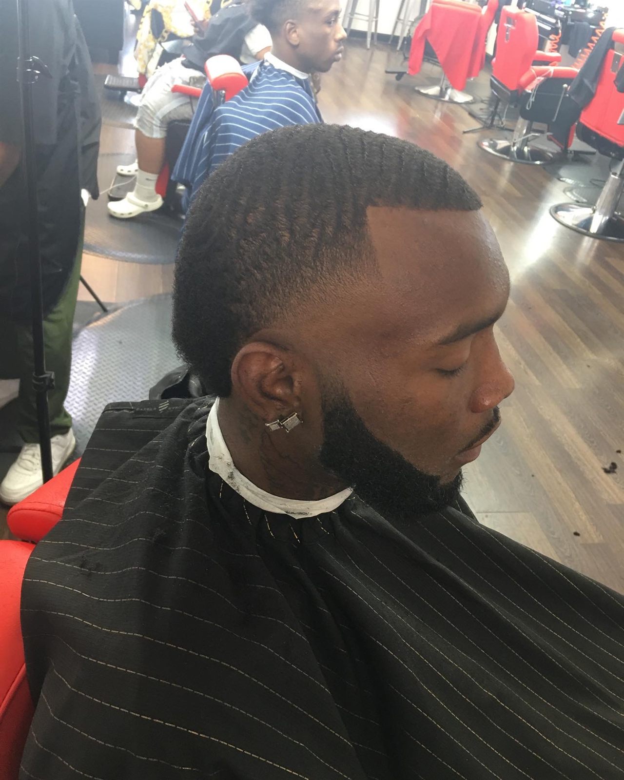 360 waves with a full blended beard